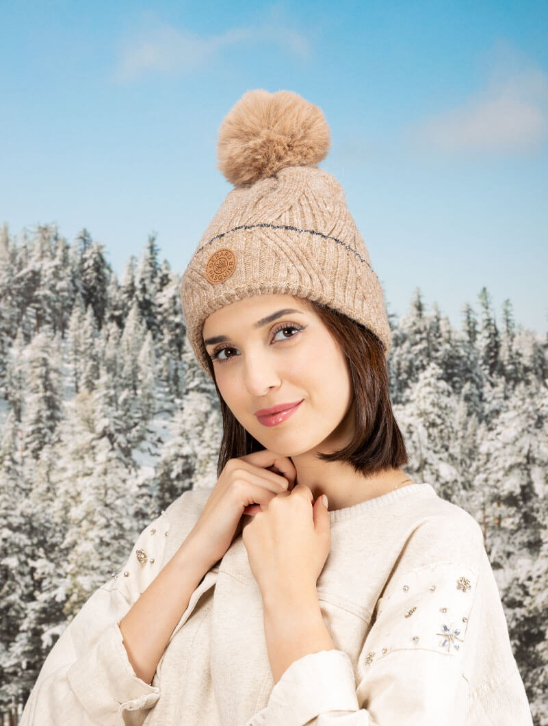 Bonnet à pompon